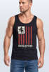 Herren Tank-Top USA Amerika Surfing California Flagge Surf Design Retro Printshirt Aufdruck Muskelshirt Muscle Shirt Neverless®preview