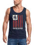 Herren Tank-Top USA Amerika Surfing California Flagge Surf Design Retro Printshirt Aufdruck Muskelshirt Muscle Shirt Neverless®preview