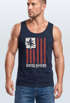 Herren Tank-Top USA Amerika Surfing California Flagge Surf Design Retro Printshirt Aufdruck Muskelshirt Muscle Shirt Neverless®preview