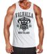 Herren Tank-Top Valhalla Northland Wikinger Helm Nordmänner Bart Viking Muskelshirt Muscle Shirt Neverless®preview