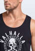 Herren Tank-Top Valhalla Totenkopf Odin Runen Muskelshirt Muscle Shirt Neverless®preview