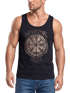 Herren Tank-Top Vegvisir Runenkompass nordischer Kompass Wikinger Nordmänner Mythologie Muscle Shirt Neverless®preview