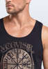 Herren Tank-Top Vegvisir Runenkompass nordischer Kompass Wikinger Nordmänner Mythologie Muscle Shirt Neverless®preview