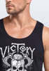Herren Tank-Top Victory or Valhalla Skull Totenkopf Wikinger Muskelshirt Muscle Shirt Neverless®preview