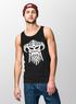 Herren Tank-Top Viking Wikinger Helm Nordmänner Muskelshirt Muscle Shirt Neverless®preview