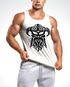 Herren Tank-Top Viking Wikinger Helm Nordmänner Muskelshirt Muscle Shirt Neverless®preview