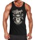 Herren Tank-Top Vikings Skull Wikinger Totenkopf Bart Muskelshirt Muscle Shirt Neverless®preview