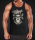 Herren Tank-Top Vikings Skull Wikinger Totenkopf Bart Muskelshirt Muscle Shirt Neverless®preview