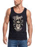 Herren Tank-Top Vikings Skull Wikinger Totenkopf Bart Muskelshirt Muscle Shirt Neverless®preview