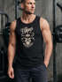 Herren Tank-Top Vikings Skull Wikinger Totenkopf Bart Muskelshirt Muscle Shirt Neverless®preview