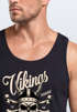 Herren Tank-Top Vikings Skull Wikinger Totenkopf Bart Muskelshirt Muscle Shirt Neverless®preview