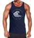 Herren Tank-Top Welle Wave California Ocean Drive Surf Summer Muskelshirt Muscle Shirt Neverless®preview