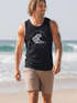 Herren Tank-Top Welle Wave California Ocean Drive Surf Summer Muskelshirt Muscle Shirt Neverless®preview