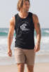 Herren Tank-Top Welle Wave California Ocean Drive Surf Summer Muskelshirt Muscle Shirt Neverless®preview