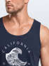 Herren Tank-Top Welle Wave California Ocean Drive Surf Summer Muskelshirt Muscle Shirt Neverless®preview