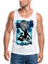 Herren Tank-Top Welle Wave Kahuna Tiki Maske Palmen Meer Fashion Streetstyle Muskelshirt Muscle Shirt Neverless®preview