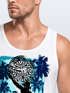 Herren Tank-Top Welle Wave Kahuna Tiki Maske Palmen Meer Fashion Streetstyle Muskelshirt Muscle Shirt Neverless®preview