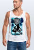 Herren Tank-Top Welle Wave Kahuna Tiki Maske Palmen Meer Fashion Streetstyle Muskelshirt Muscle Shirt Neverless®preview