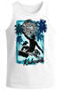 Herren Tank-Top Welle Wave Kahuna Tiki Maske Palmen Meer Fashion Streetstyle Muskelshirt Muscle Shirt Neverless®preview