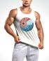 Herren Tank-Top Welle Wave Sonne Sommer Retro Vintage Printshirt Muskelshirt Muscle Shirt Neverless®preview