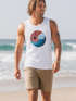 Herren Tank-Top Welle Wave Sonne Sommer Retro Vintage Printshirt Muskelshirt Muscle Shirt Neverless®preview