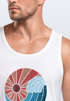 Herren Tank-Top Welle Wave Sonne Sommer Retro Vintage Printshirt Muskelshirt Muscle Shirt Neverless®preview