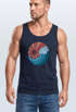 Herren Tank-Top Welle Wave Sonne Sommer Retro Vintage Printshirt Muskelshirt Muscle Shirt Neverless®preview