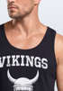 Herren Tank-Top Wikinger-Helm Skull Totenkopf Muskelshirt Muscle Shirt Neverless®preview