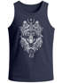 Herren Tank Top Wolf Atzekenmuster Boho Bohamian Atzec Animal Ethnic Neverless®preview