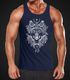 Herren Tank Top Wolf Atzekenmuster Boho Bohamian Atzec Animal Ethnic Neverless®preview