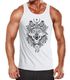 Herren Tank Top Wolf Atzekenmuster Boho Bohamian Atzec Animal Ethnic Neverless®preview