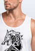 Herren Tank-Top Wolf Fenrir Fabelwesen Wikinger nordische Mythologie Odin Muskelshirt Muscle Shirt Neverless®preview