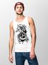 Herren Tank-Top Wolf Fenrir Fabelwesen Wikinger nordische Mythologie Odin Muskelshirt Muscle Shirt Neverless®preview