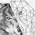 Herren Tank-Top Wolf Polygon Kunst Grafik Tiermotiv Printshirt Muskelshirt Muscle Shirt Neverless®preview