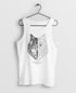 Herren Tank-Top Wolf Polygon Kunst Grafik Tiermotiv Printshirt Muskelshirt Muscle Shirt Neverless®preview