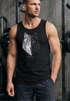 Herren Tank-Top Wolf Polygon Kunst Grafik Tiermotiv Printshirt Muskelshirt Muscle Shirt Neverless®preview