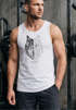 Herren Tank-Top Wolf Polygon Kunst Grafik Tiermotiv Printshirt Muskelshirt Muscle Shirt Neverless®preview