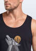 Herren Tank-Top Wolf Print Wald Wildnis Outdoor Natur Tiermotiv Muskelshirt Neverless®preview
