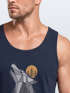 Herren Tank-Top Wolf Print Wald Wildnis Outdoor Natur Tiermotiv Muskelshirt Neverless®preview