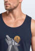 Herren Tank-Top Wolf Print Wald Wildnis Outdoor Natur Tiermotiv Muskelshirt Neverless®preview