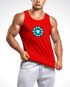 Herren Tanktop Arc Reactor Iron Comic Film Blockbuster Parodie Eisen Mann Moonworks®preview