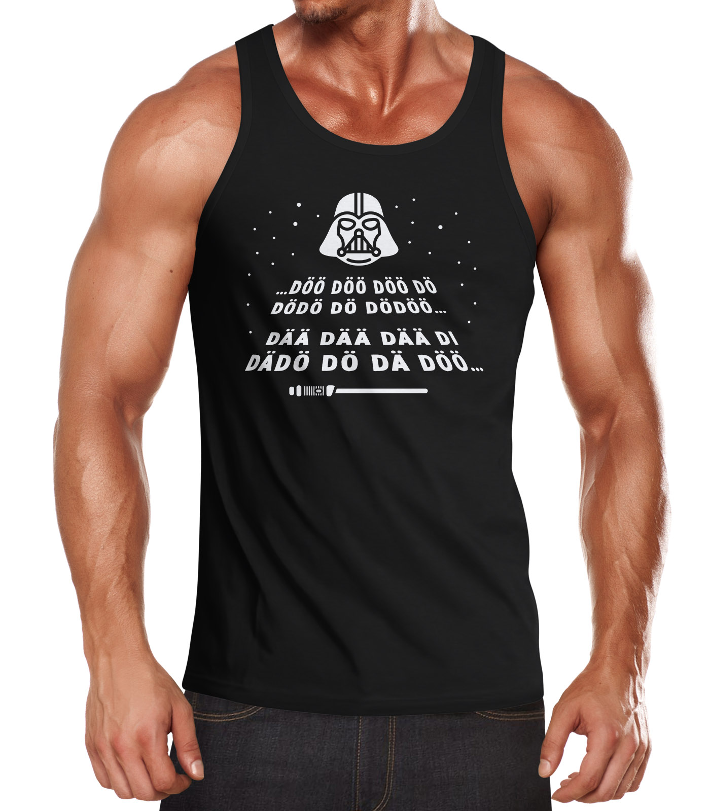 MoonWorks Maglietta Donna Con Stampa Parodia Star Wars: 'Dö Dö Dö...' La Melodia Che Conosci A Memoria! Taglio Slim, Nero, XXL - 2