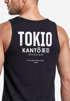 Herren Tanktop Backprint Tokio – Muskelshirt mit Japan Design – Ärmelloses Baumwollshirt im Streetwear Look – Neverless®preview