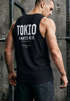 Herren Tanktop Backprint Tokio – Muskelshirt mit Japan Design – Ärmelloses Baumwollshirt im Streetwear Look – Neverless®preview