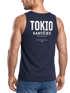Herren Tanktop Backprint Tokio – Muskelshirt mit Japan Design – Ärmelloses Baumwollshirt im Streetwear Look – Neverless®preview