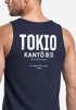 Herren Tanktop Backprint Tokio – Muskelshirt mit Japan Design – Ärmelloses Baumwollshirt im Streetwear Look – Neverless®preview