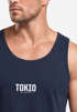 Herren Tanktop Backprint Tokio – Muskelshirt mit Japan Design – Ärmelloses Baumwollshirt im Streetwear Look – Neverless®preview