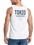 Herren Tanktop Backprint Tokio – Muskelshirt mit Japan Design – Ärmelloses Baumwollshirt im Streetwear Look – Neverless®preview