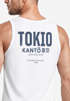 Herren Tanktop Backprint Tokio – Muskelshirt mit Japan Design – Ärmelloses Baumwollshirt im Streetwear Look – Neverless®preview