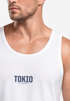 Herren Tanktop Backprint Tokio – Muskelshirt mit Japan Design – Ärmelloses Baumwollshirt im Streetwear Look – Neverless®preview